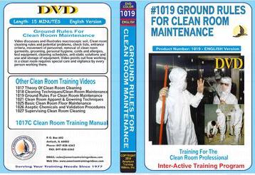 American Training Videos Clean Room Series 1019 Ground Rules for Clean Room Maintenance